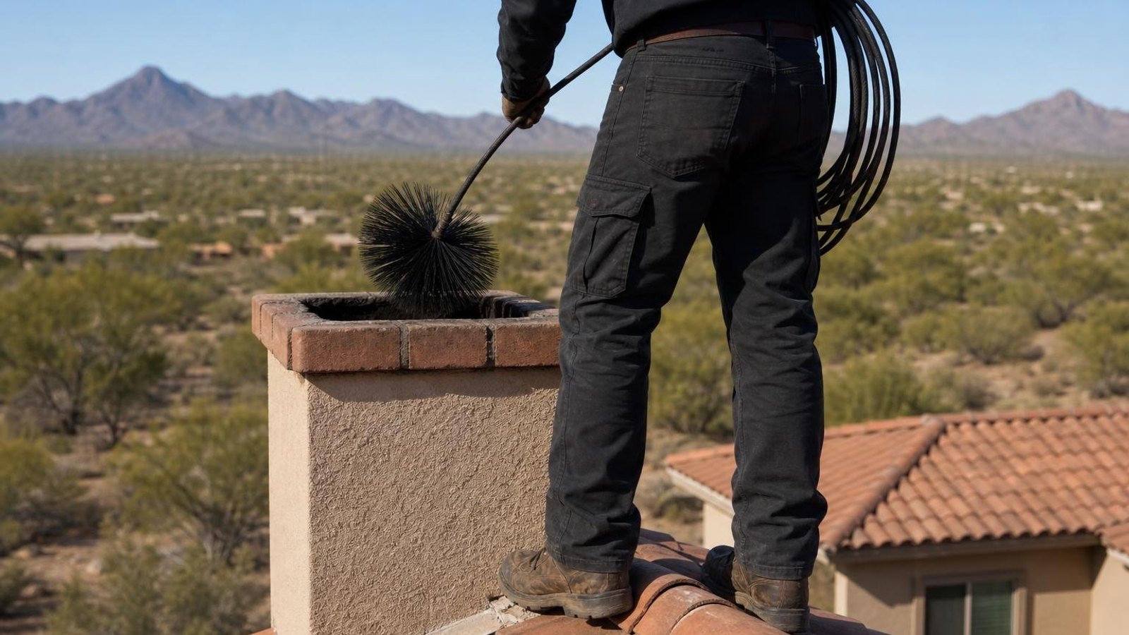 Practical chimney sweep & inspection in Tucson